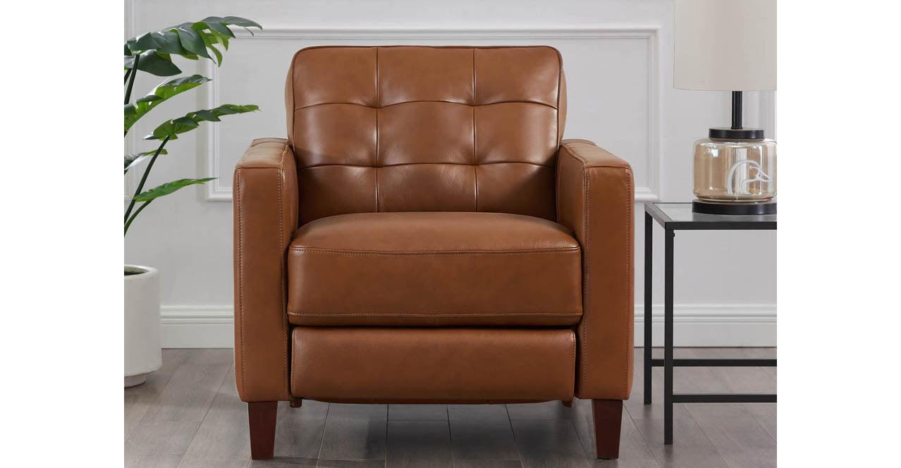 Aiden Power Footrest Leather Sofa Collection - Hydeline USA